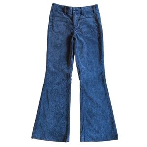 Free People Mid-Rise Flare Pants Women’s Size 25 Gray Soft Black